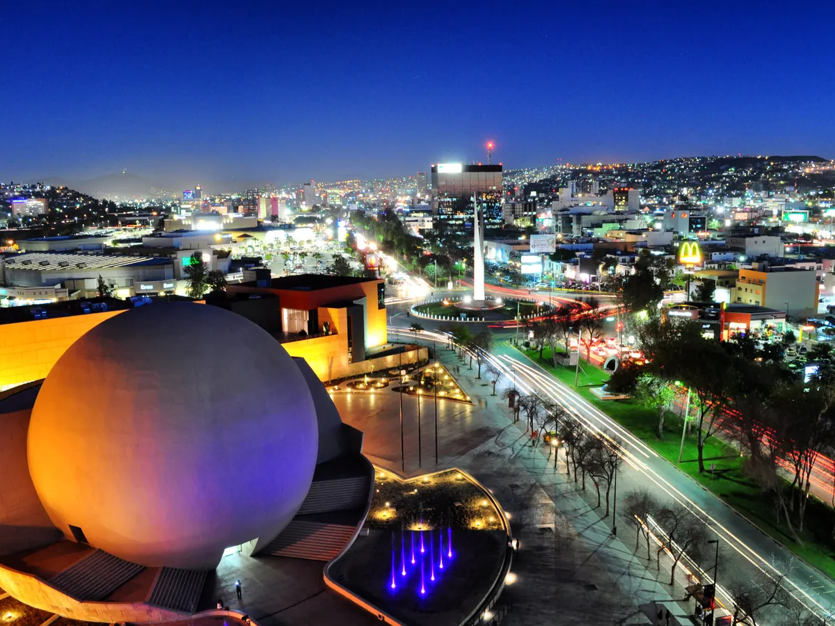 Night view of Tijuana’s Zona Río